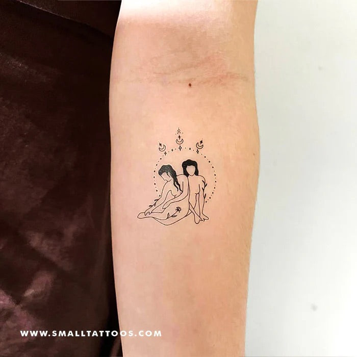 Female figure tattoos: Bohemian female tattoo