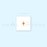 Tiny Yellow Star Temporary Tattoo by Zihee (Set of 3)
