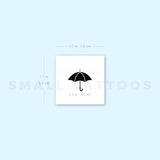 Small Umbrella Temporary Tattoo (Set of 3)