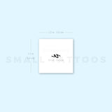 V Handwritten Letter Temporary Tattoo (Set of 3)