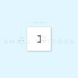 Peord Rune Temporary Tattoo (Set of 3)