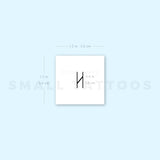 Haglaz Rune Temporary Tattoo (Set of 3)