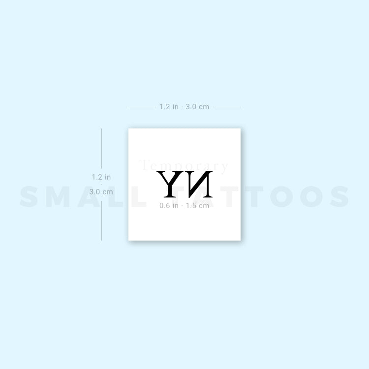 NY Temporary Tattoo (Set of 3)