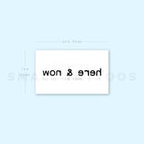 Here & Now Temporary Tattoo (Set of 3)