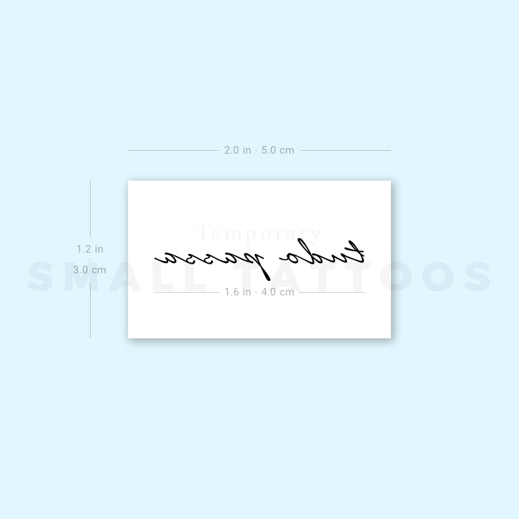 Tudo Passa Temporary Tattoo (Set of 3)