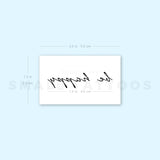 Be Happy Temporary Tattoo (Set of 3)