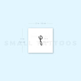 Hailey G Letter Temporary Tattoo (Set of 3)