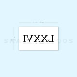LXXVI Temporary Tattoo (Set of 3)