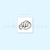 Croissant Temporary Tattoo (Set of 3)