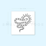 Sun Snake Temporary Tattoo by Tukoi (Set of 3)