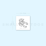 Fine Line Scorpion Temporary Tattoo (Set of 3)