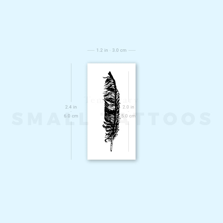 Feather Temporary Tattoo (Set of 3)