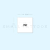 Small Sailor Knot Temporary Tattoo (Set of 3)