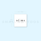 Emoji Smile Temporary Tattoo (Set of 3)