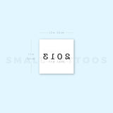 2013 Birth Year Temporary Tattoo (Set of 3)