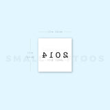 2014 Birth Year Temporary Tattoo (Set of 3)