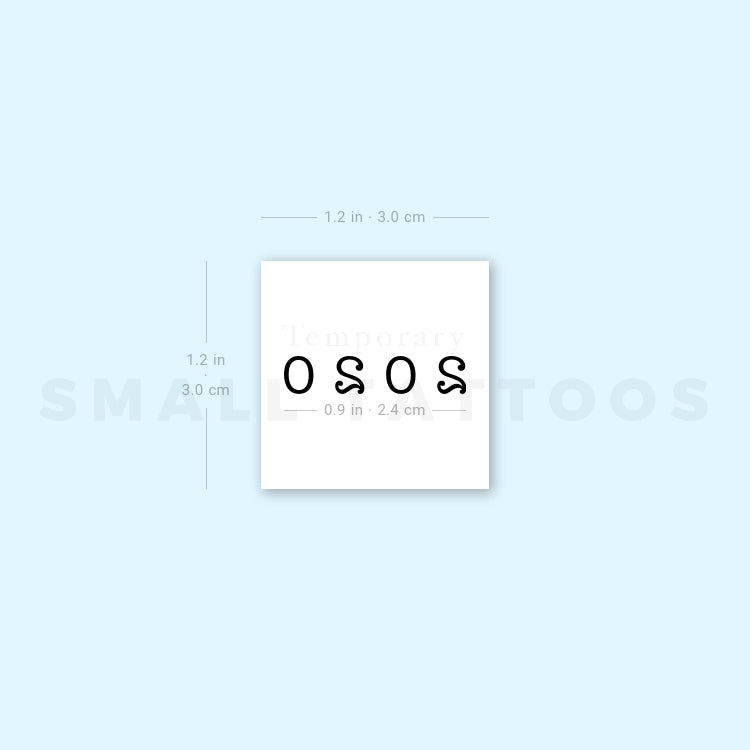 2020 Birth Year Temporary Tattoo (Set of 3)