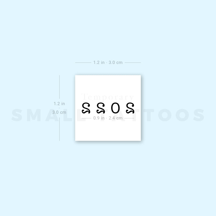 2022 Birth Year Temporary Tattoo (Set of 3)