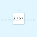 2022 Birth Year Temporary Tattoo (Set of 3)