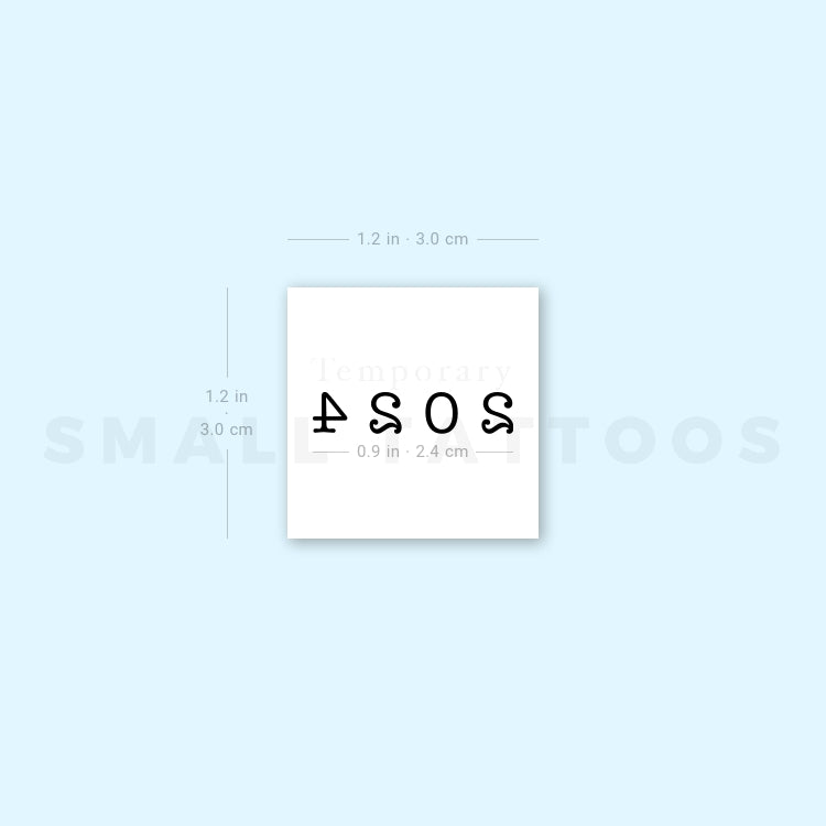 2024 Birth Year Temporary Tattoo (Set of 3)