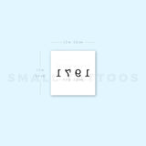 1971 Birth Year Temporary Tattoo (Set of 3)