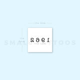 1962 Birth Year Temporary Tattoo (Set of 3)