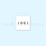 1961 Birth Year Temporary Tattoo (Set of 3)