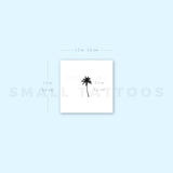 Little Palm Tree Temporary Tattoo (Set of 3)