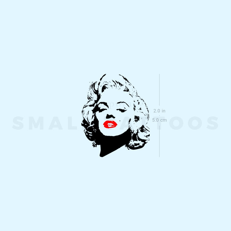 Marilyn Monroe Temporary Tattoo (Set of 3)
