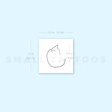 Minimalist Cat Temporary Tattoo (Set of 3)