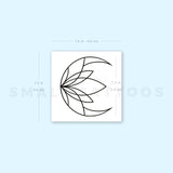 Lotus Moon Temporary Tattoo (Set of 3)