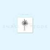 Fine Line Palm Tree Temporary Tattoo (Set of 3)