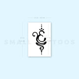 Sanskrit Om Symbol Temporary Tattoo (Set of 3)