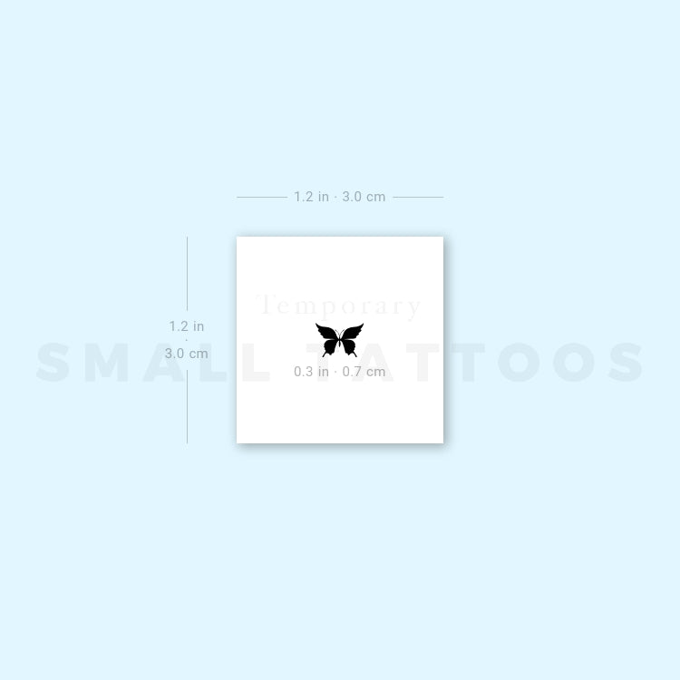 Tiny Butterfly Temporary Tattoo (Set of 3)
