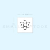 Daffodil Narcissus Temporary Tattoo (Set of 3)