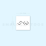 Small God is Greater Than The Highs and Lows Temporary Tattoo (Set of 3)