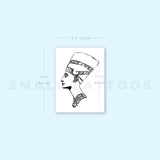 Nefertiti Bust Silhouette Temporary Tattoo (Set of 3)