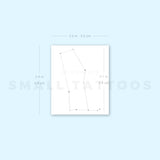 Minimalist Gemini Constellation Temporary Tattoo by Puntuak (Set of 3)