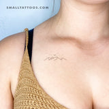 Sleeping Mountain Temporary Tattoo (Set of 3)