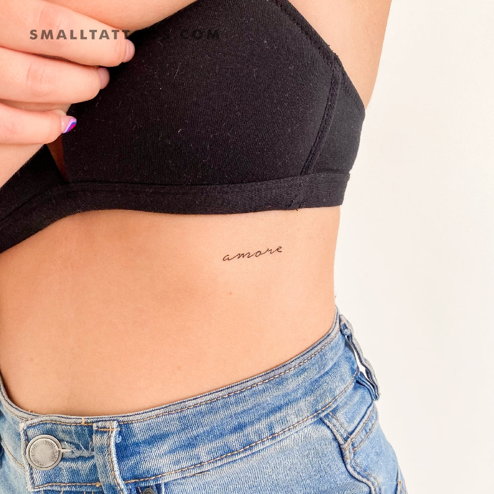 Amore Temporary Tattoo - Set of 3