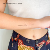 Memento Vivere Temporary Tattoo (Set of 3)