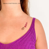 Purple Orchid Temporary Tattoo By Lena Fedchenko (Set of 3)