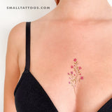 Baby's Breath Temporary Tattoo by Mini Lau (Set of 3)