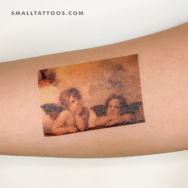 Raphael's Putti (Sistine Madonna) Temporary Tattoo (Set of 3)