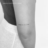 I Want To Believe Temporary Tattoo (Set of 3)