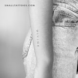 'DIVINE' Temporary Tattoo (Set of 3)