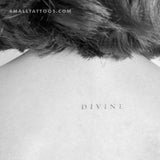 'DIVINE' Temporary Tattoo (Set of 3)