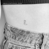Small Cowboy Boot Temporary Tattoo - Set of 3