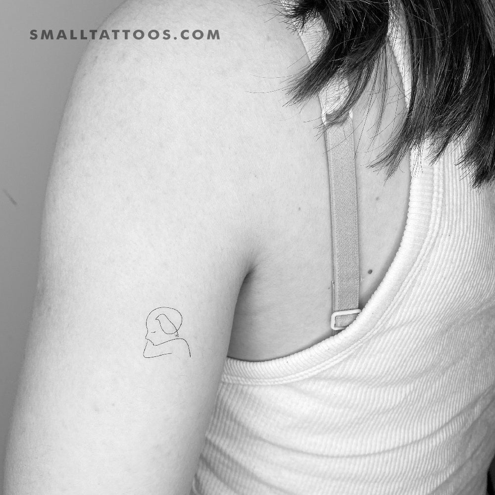 Tatuaje temporal de cabeza de pluma (juego de 3)