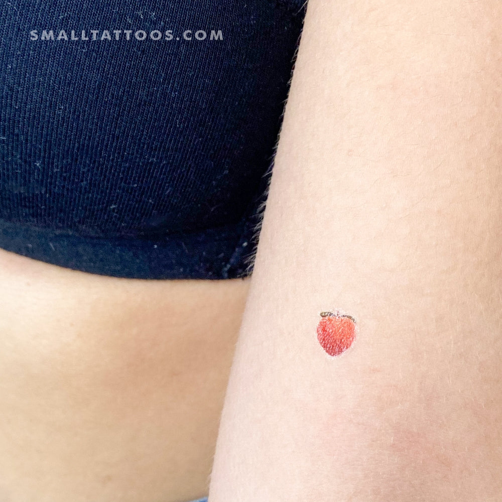 Little Peach Emoji Temporary Tattoo (Set of 3)